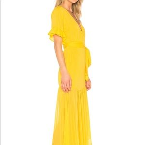 Privacy Please Chrysanthemum Gown in Yellow